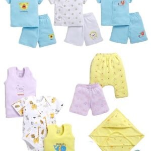 Peek A Boo by Rupa Baby Boys' Gift Set, Perfect for Baby Shower Clothing Set, 100% Cotton, Ultra Soft, Breathable