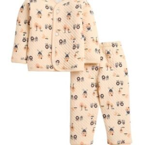 BUMZEE Boy's Cotton Full Sleeves Polyfill Winter Wear Pajama Set (Peb9817)